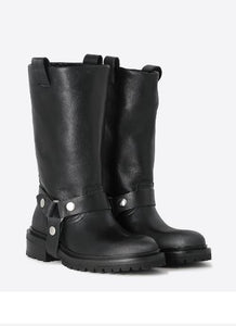 Bottes Biker Kurt cuir noir