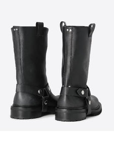 Bottes Biker Kurt cuir noir