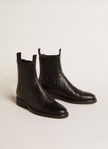 Bottines CHELSEA en cuir noir