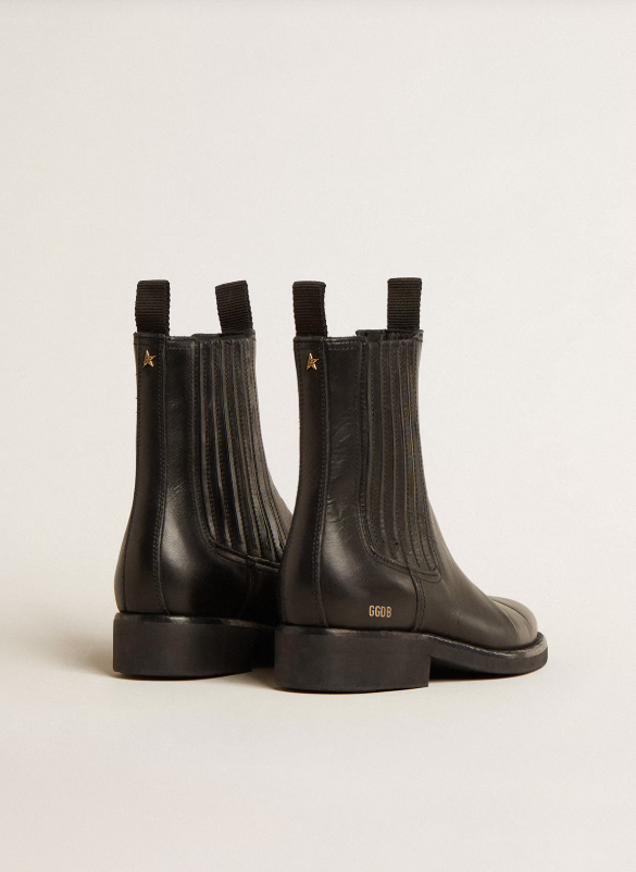 Bottines CHELSEA en cuir noir