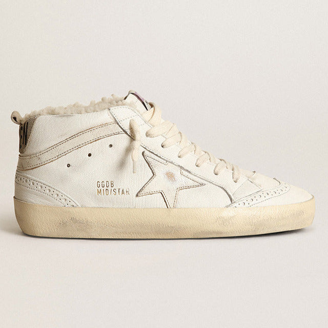 Sneakers MID-STAR blanches fourrées