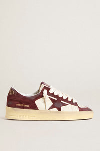 Stardan LTD en cuir nappa blanc et daim bordeau