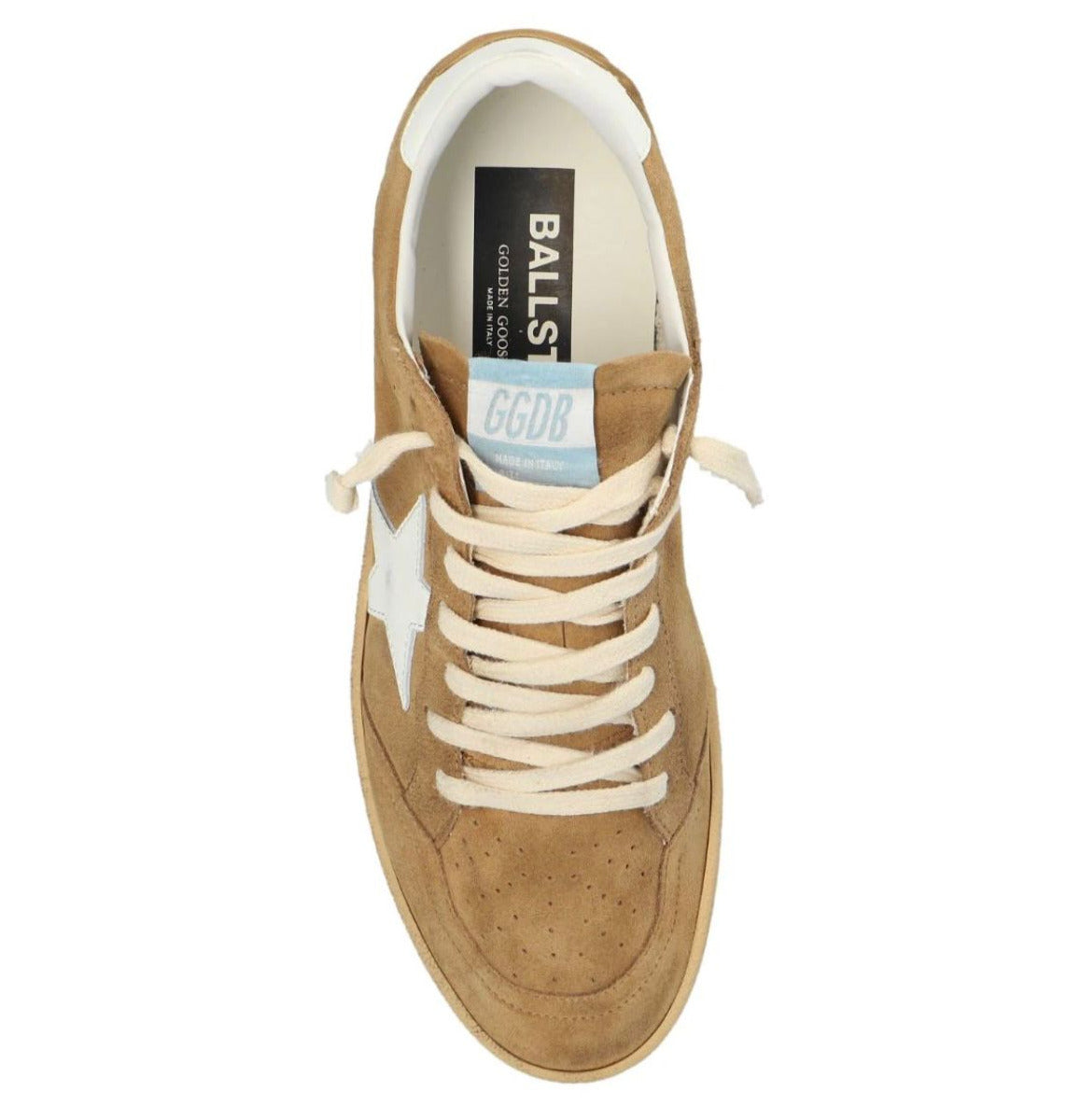 Sneakers BALL STAR peau tobacco