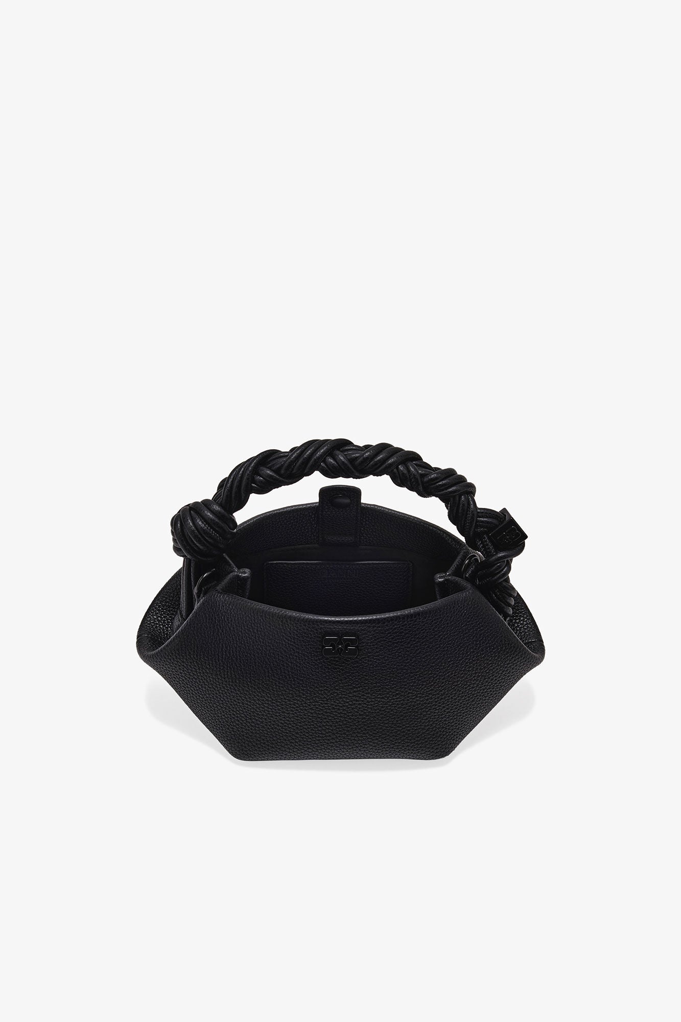 Mini Bou bag noir grainé GANNI