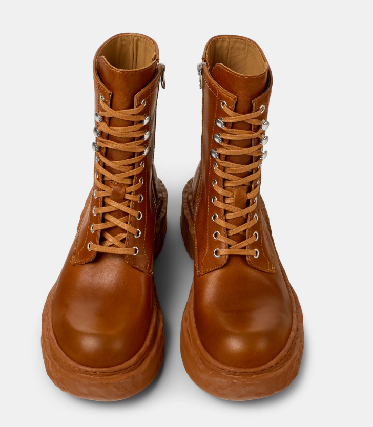 Vámonos Bottes moyennes en cuir marron CAMPERLAB