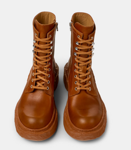 Vámonos Bottes moyennes en cuir marron CAMPERLAB