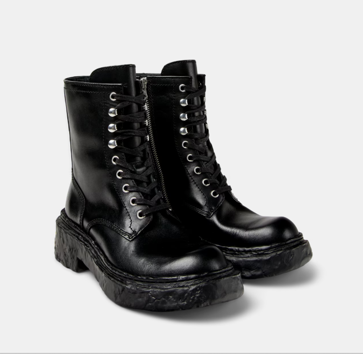 Vámonos Bottes moyennes en cuir noir CAMPERLAB