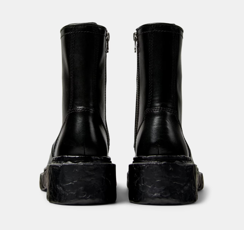 Vámonos Bottes moyennes en cuir noir CAMPERLAB