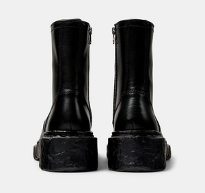 Vámonos Bottes moyennes en cuir noir CAMPERLAB