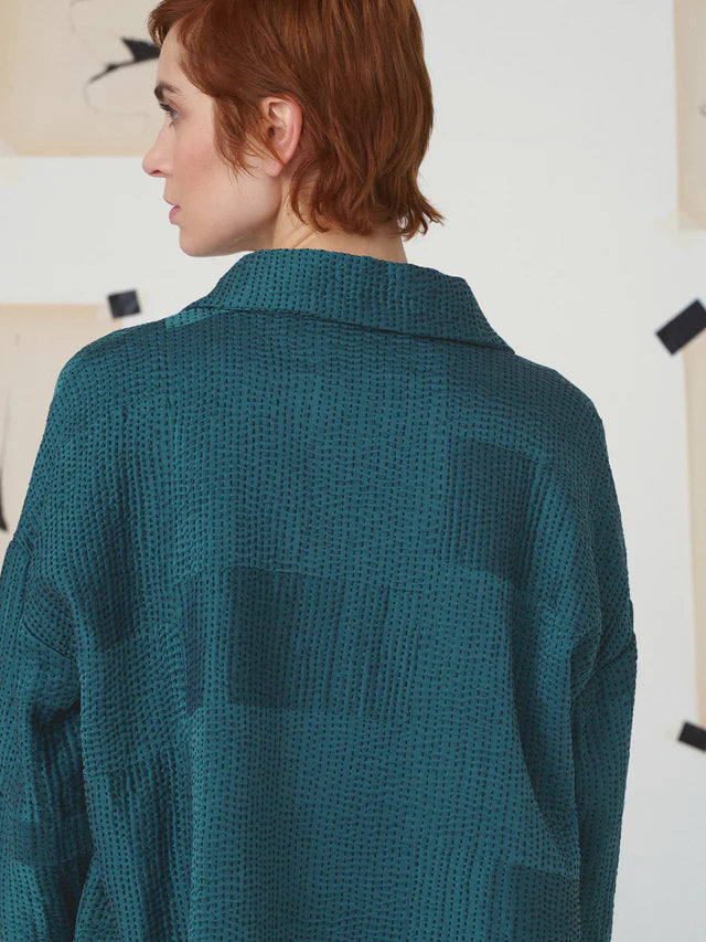 Chemise FIFI vert - L'abstraction MII COLLECTION