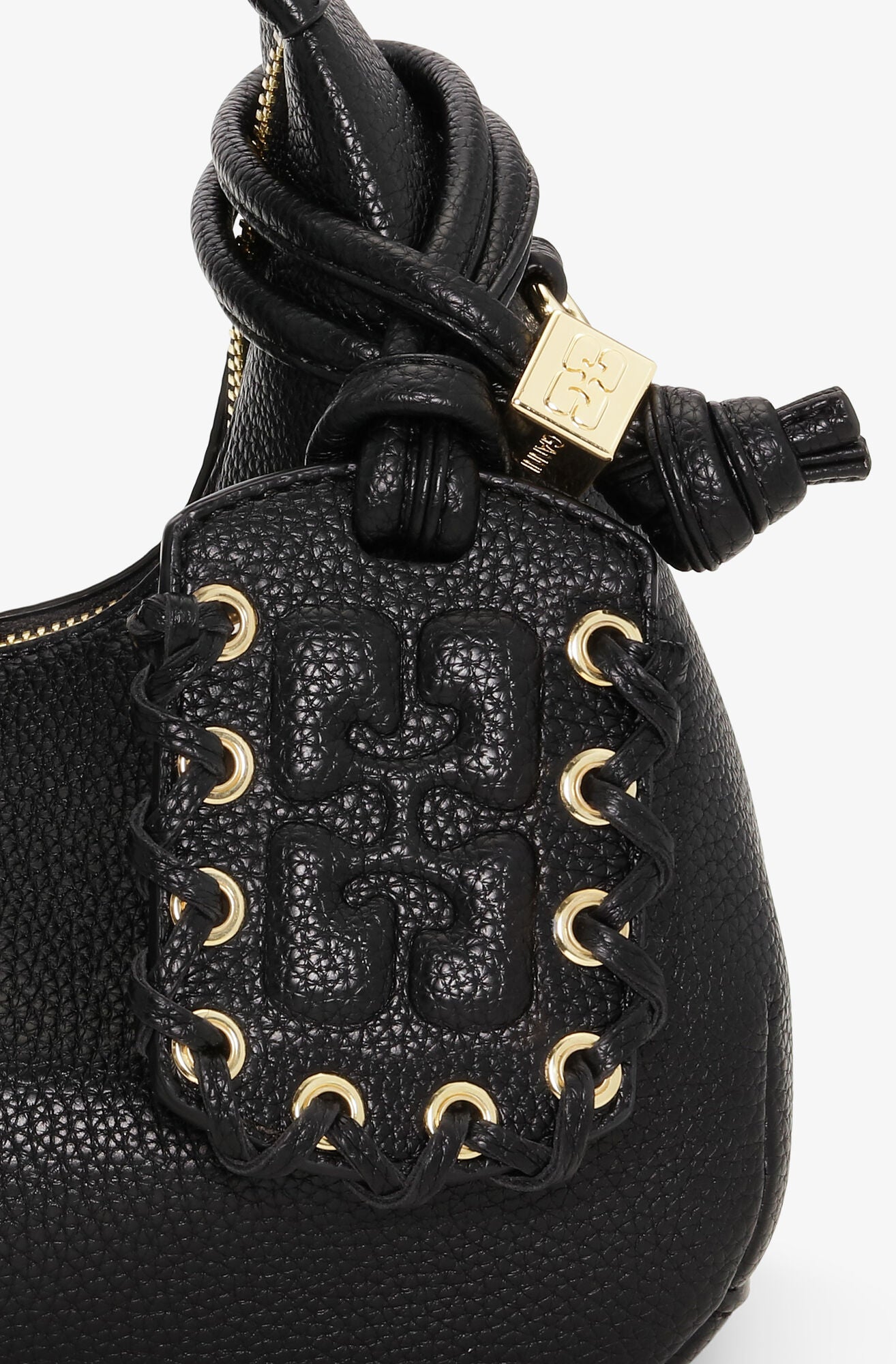 Mini sac Hobo noir GANNI