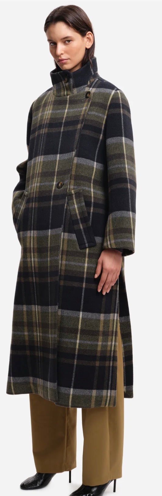 Manteau BARI Green Check MARGAUX LONNBERG