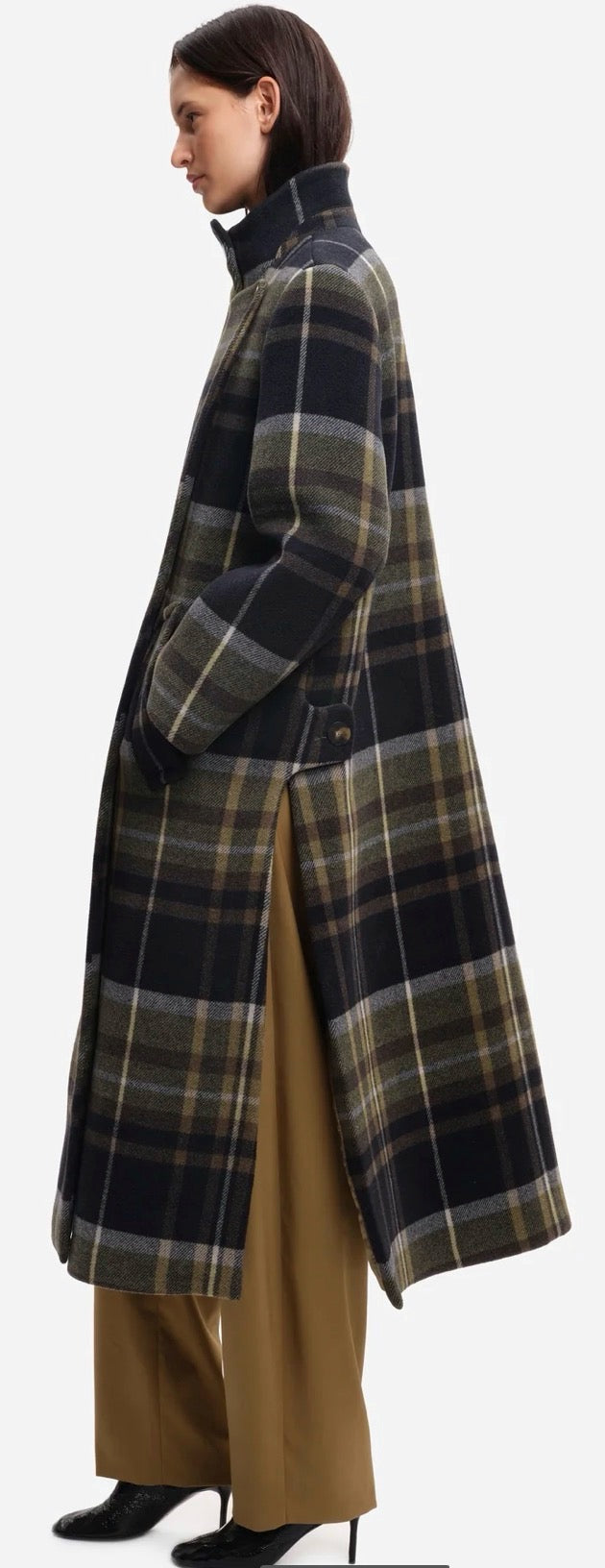 Manteau BARI Green Check MARGAUX LONNBERG