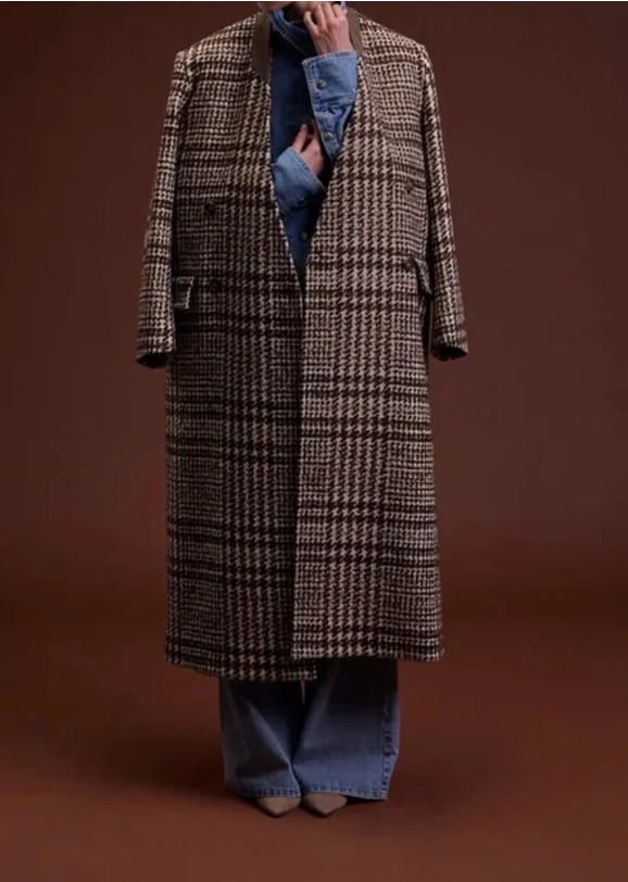 Manteau FAIR brown check MARGAUX LONNBERG