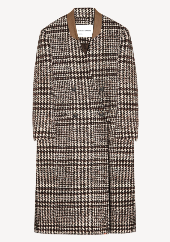 Manteau FAIR brown check MARGAUX LONNBERG