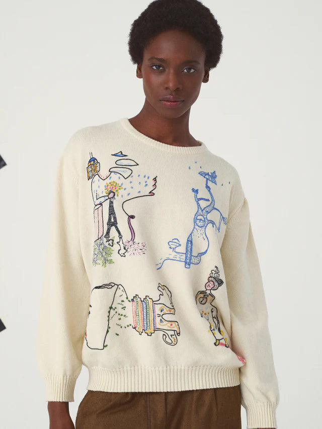 Pull JOLLY écru - Le Surréalisme MII Collection