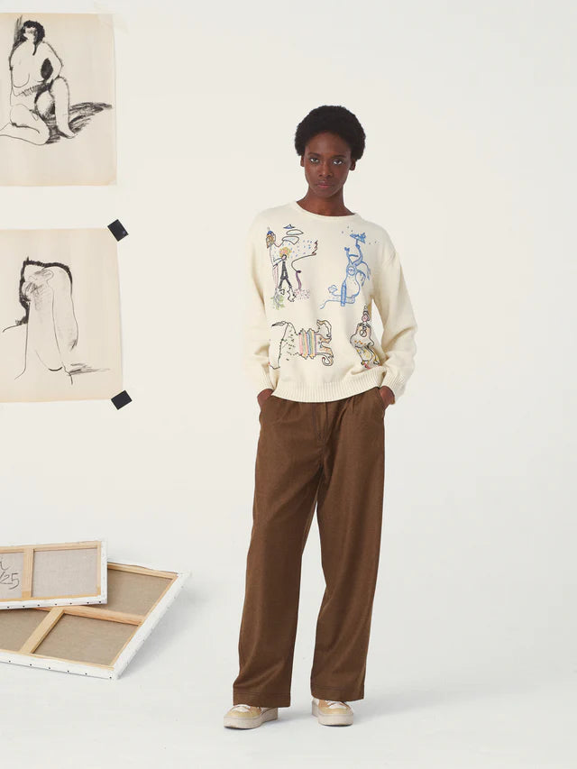 Pull JOLLY écru - Le Surréalisme MII Collection