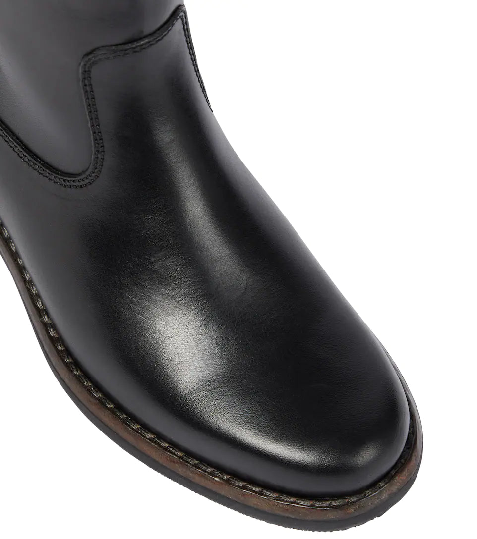 Boots SUSEE cuir noir